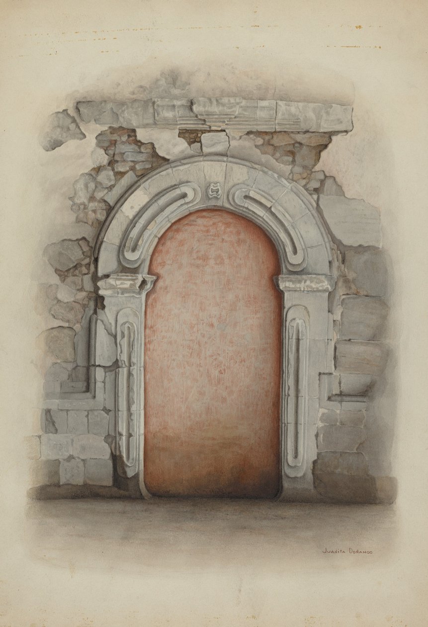 Deur, Steen, 1939 door Juanita Donahoo