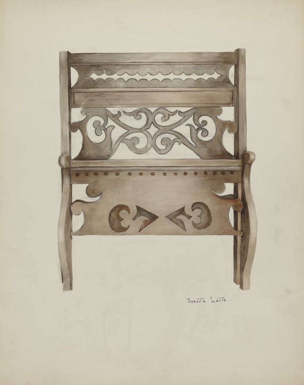 Bed door Juanita Lantz