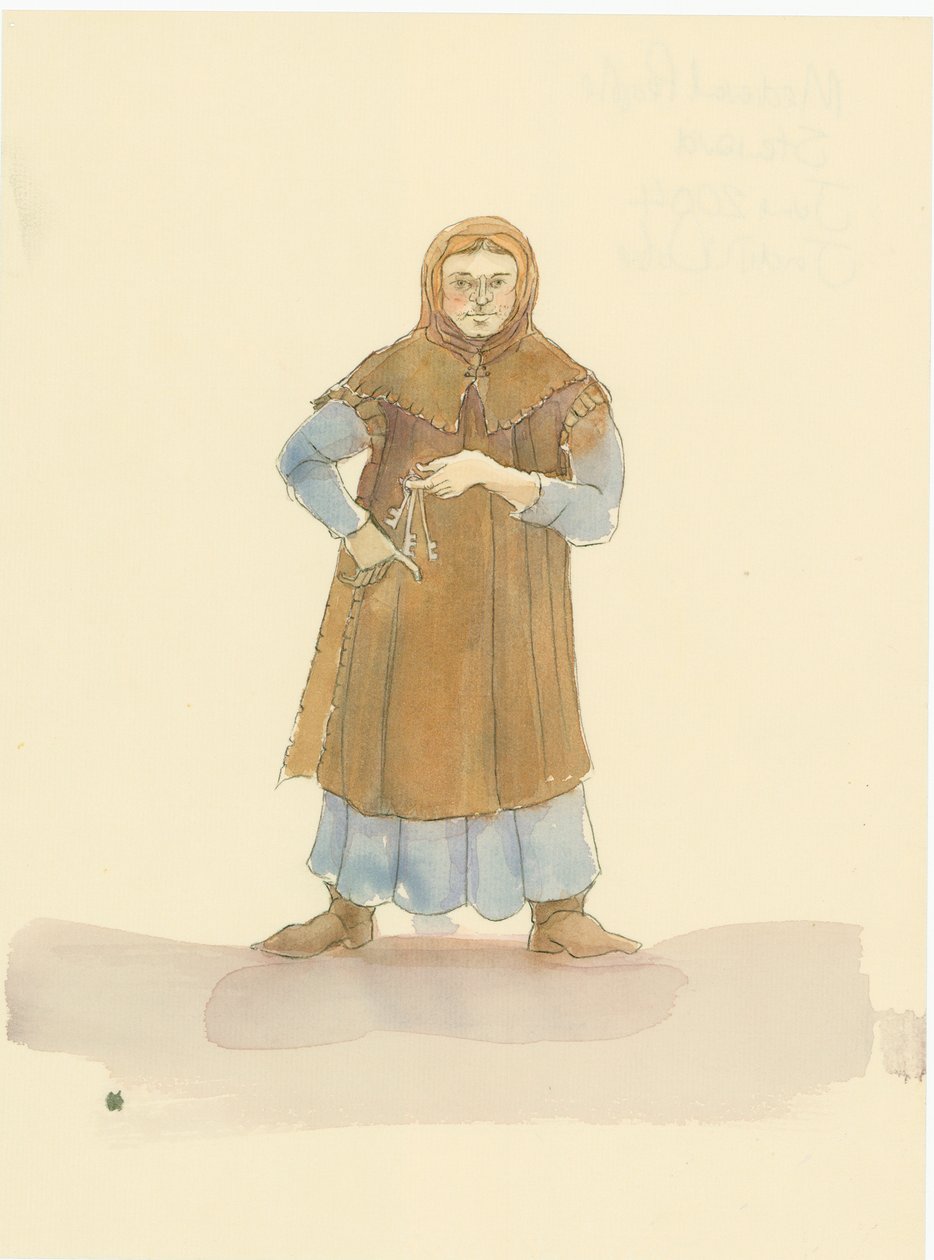 Een Middeleeuwse Rentmeester, die Verantwoordelijk was voor het Beheren van het Huis en Landgoed van een Heer, 2004 door Judith Dobie