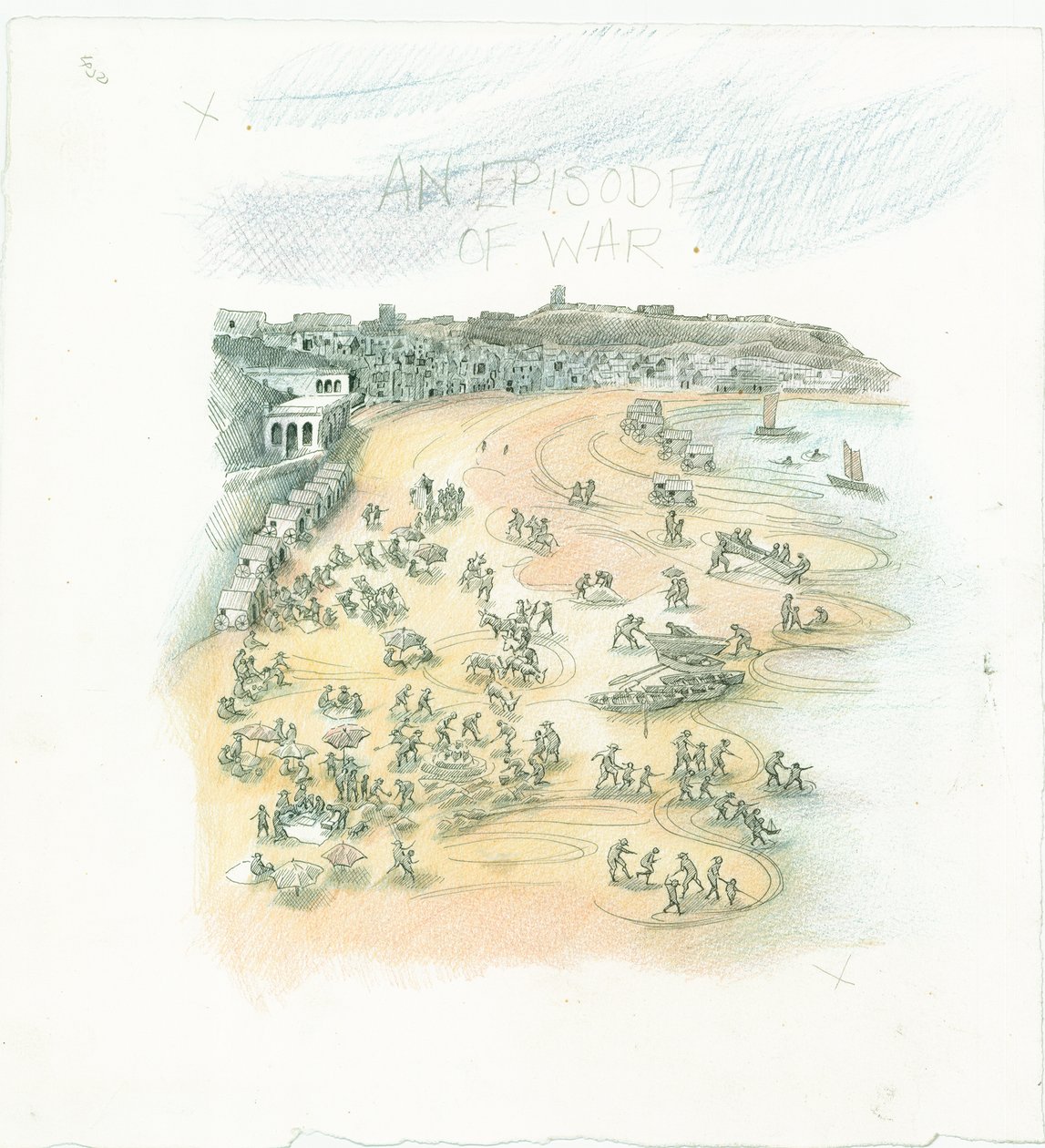 Duitse marinebombardement van Scarborough, North Yorkshire, 1914 2014 door Judith Dobie
