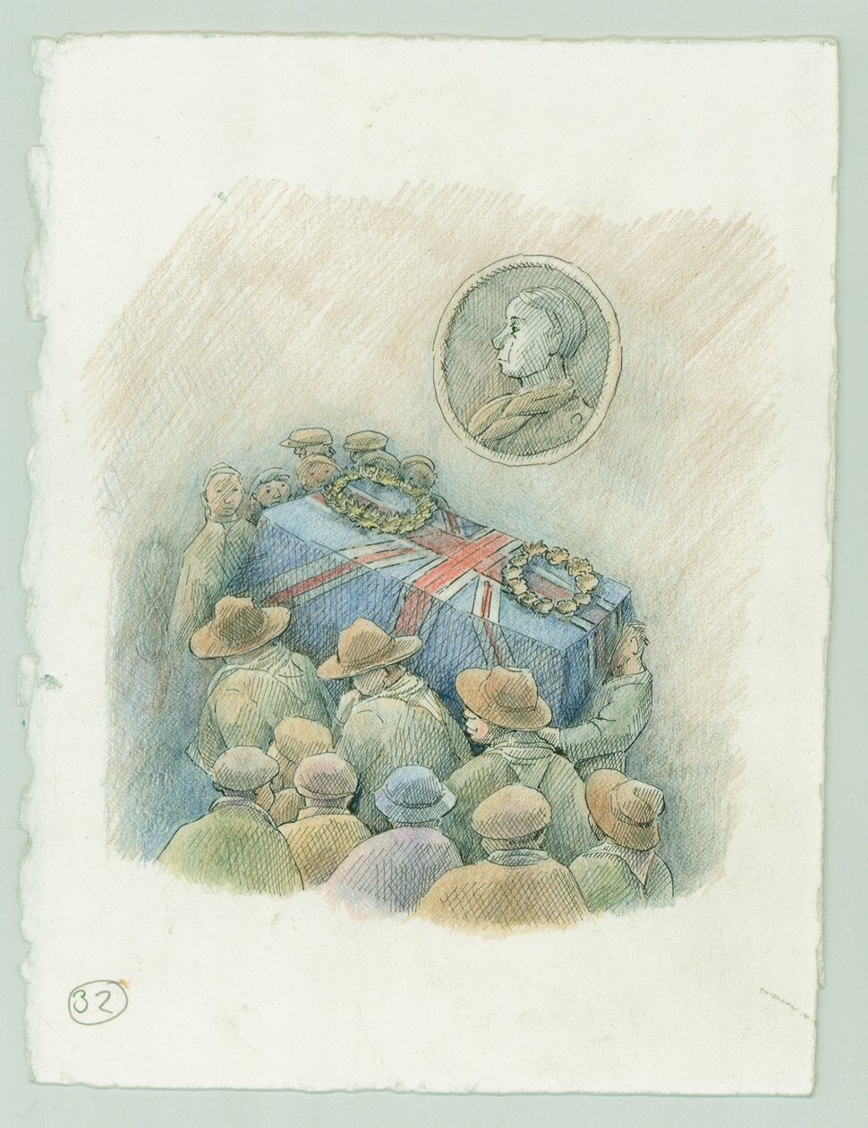 Duitse marinebombardement van Scarborough, North Yorkshire door Judith Dobie