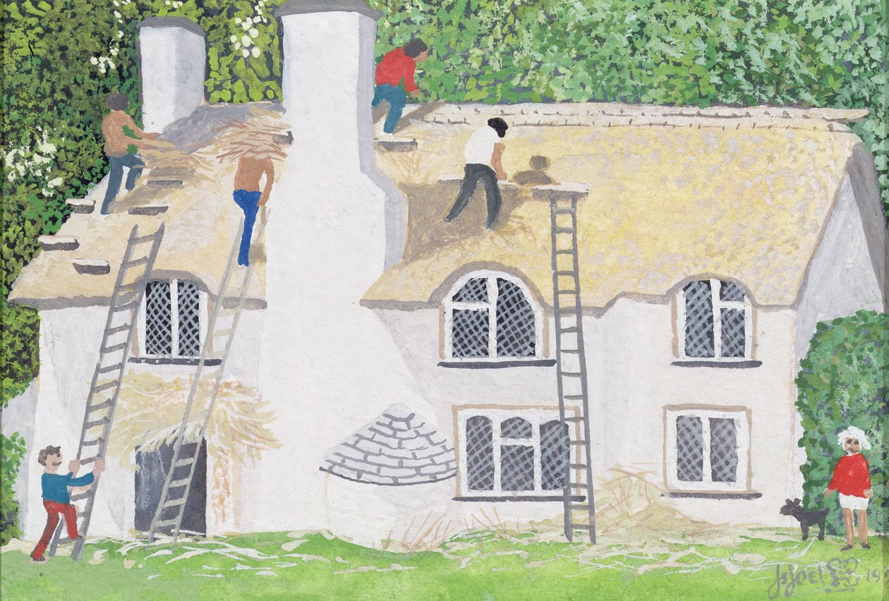 Rieten dak, 1995 door Judy Joel