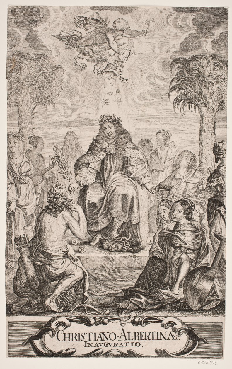 Hertog Christian Albrecht Geëerd door Apollo en de Negen Muzen door Jürgen Ovens
