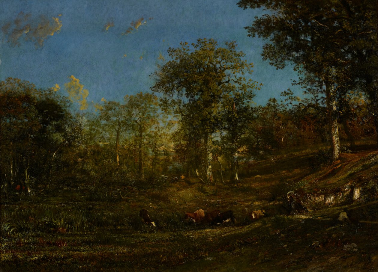Uitzicht op de weiden van de Limousin, 1835 door Jules Dupré