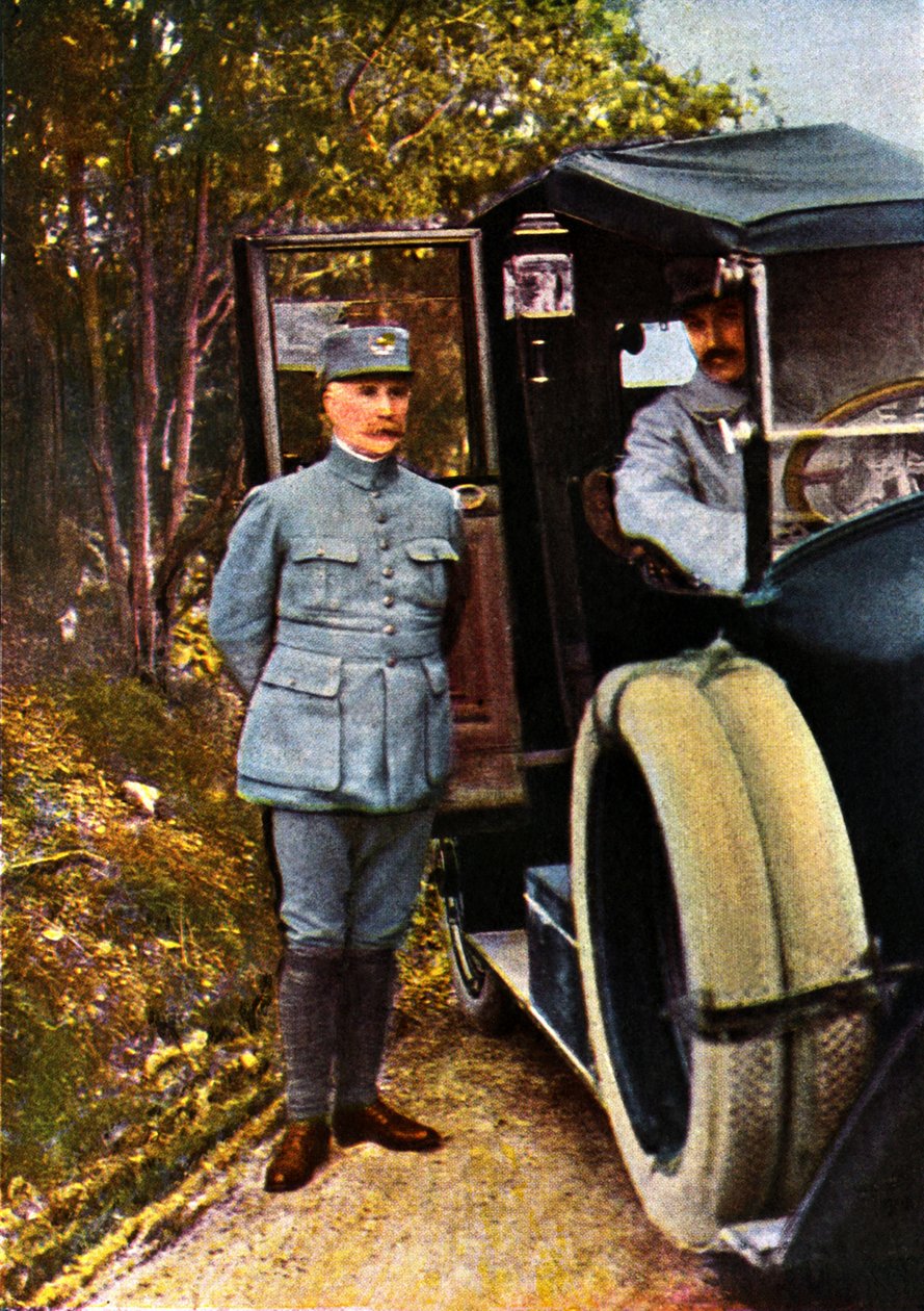 Generaal Philippe Petain, september 1916 door Jules Gervais Courtellemont