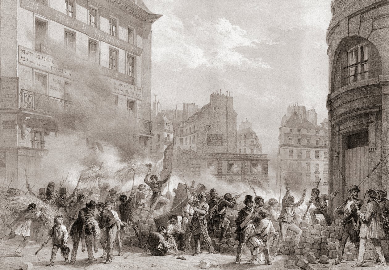 Revolutie van 1848, Frankrijk door Jules (after) David