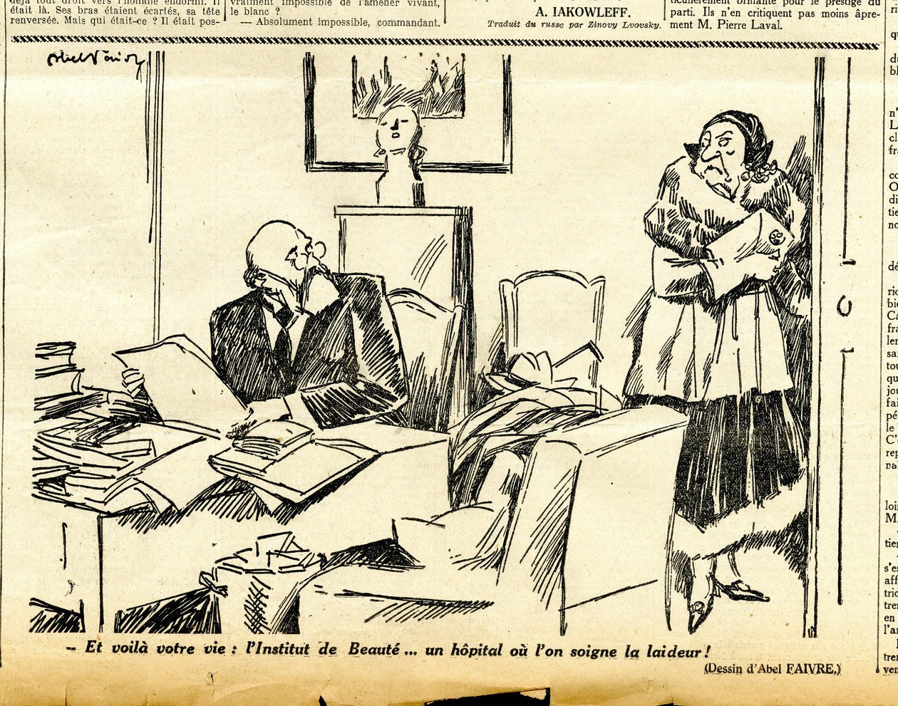 Candide, Satirisch in Z & W door Jules Abel Faivre