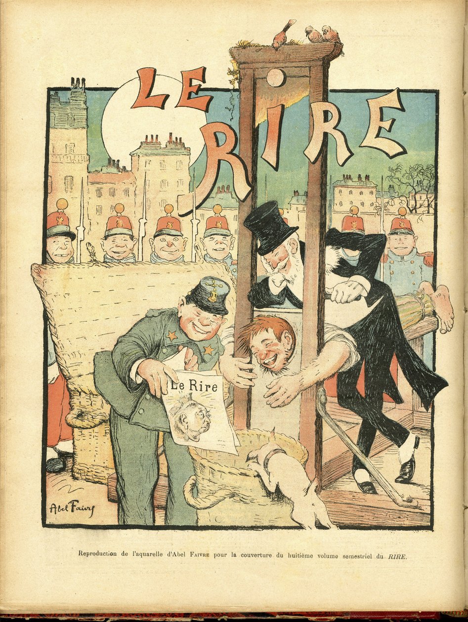 Illustratie van Abel Faivre (1867-1945) voor de omslag van Le Rire door Jules Abel Faivre