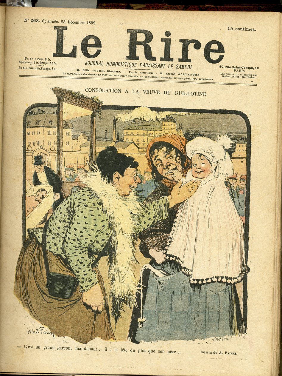 Illustratie van Abel Faivre (1867-1945) voor de Omslag van Le Rire door Jules Abel Faivre