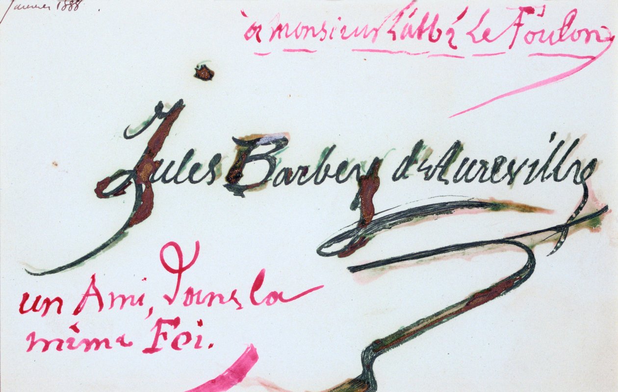 Handtekening van Jules-Amedee Barbey d