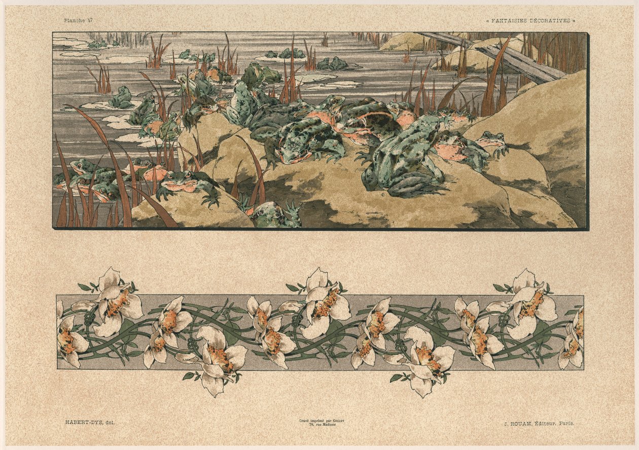 Padden en bloemen, plaat 47 uit 
