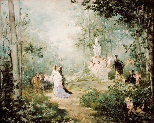 Landelijk tafereel door Jules Bastien Lepage