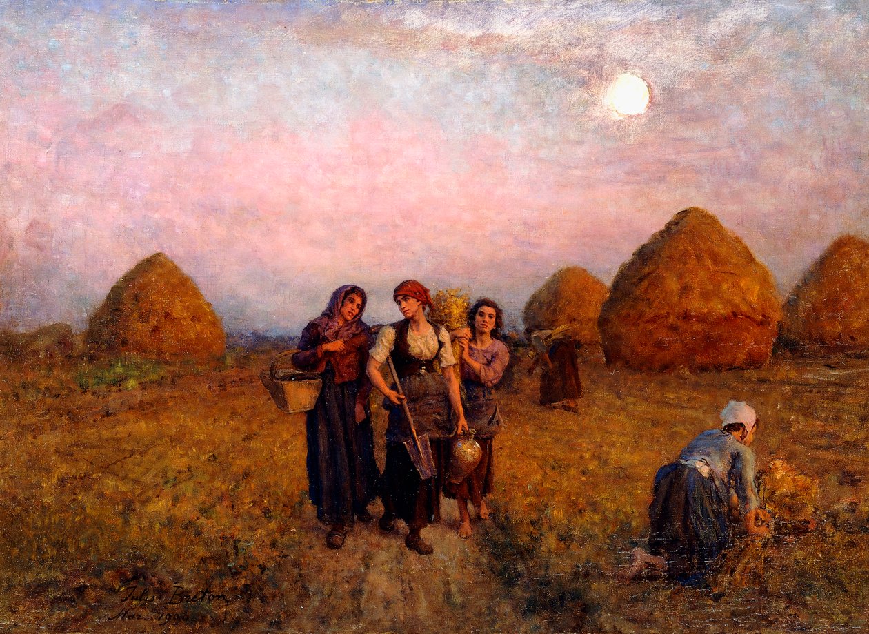 Ochtendarbeid, 1900 door Jules Breton