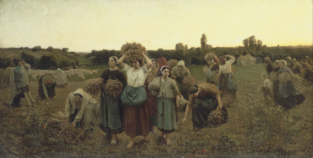 De herinnering aan de sprokkelaars door Jules Breton