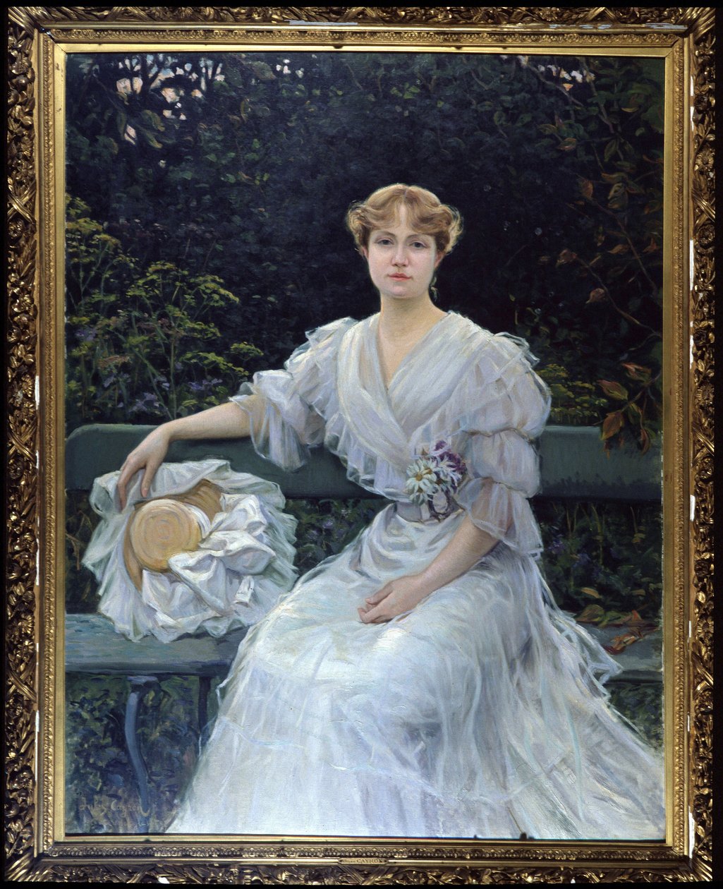 Portret van Marguerite Durand door Jules Cayron