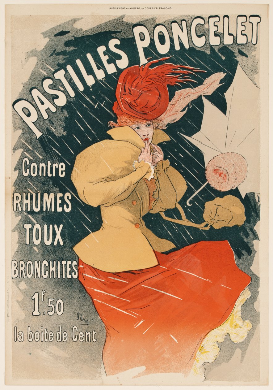 Poncelet-pastilles (Pastilles Poncelet) door Jules Cheret