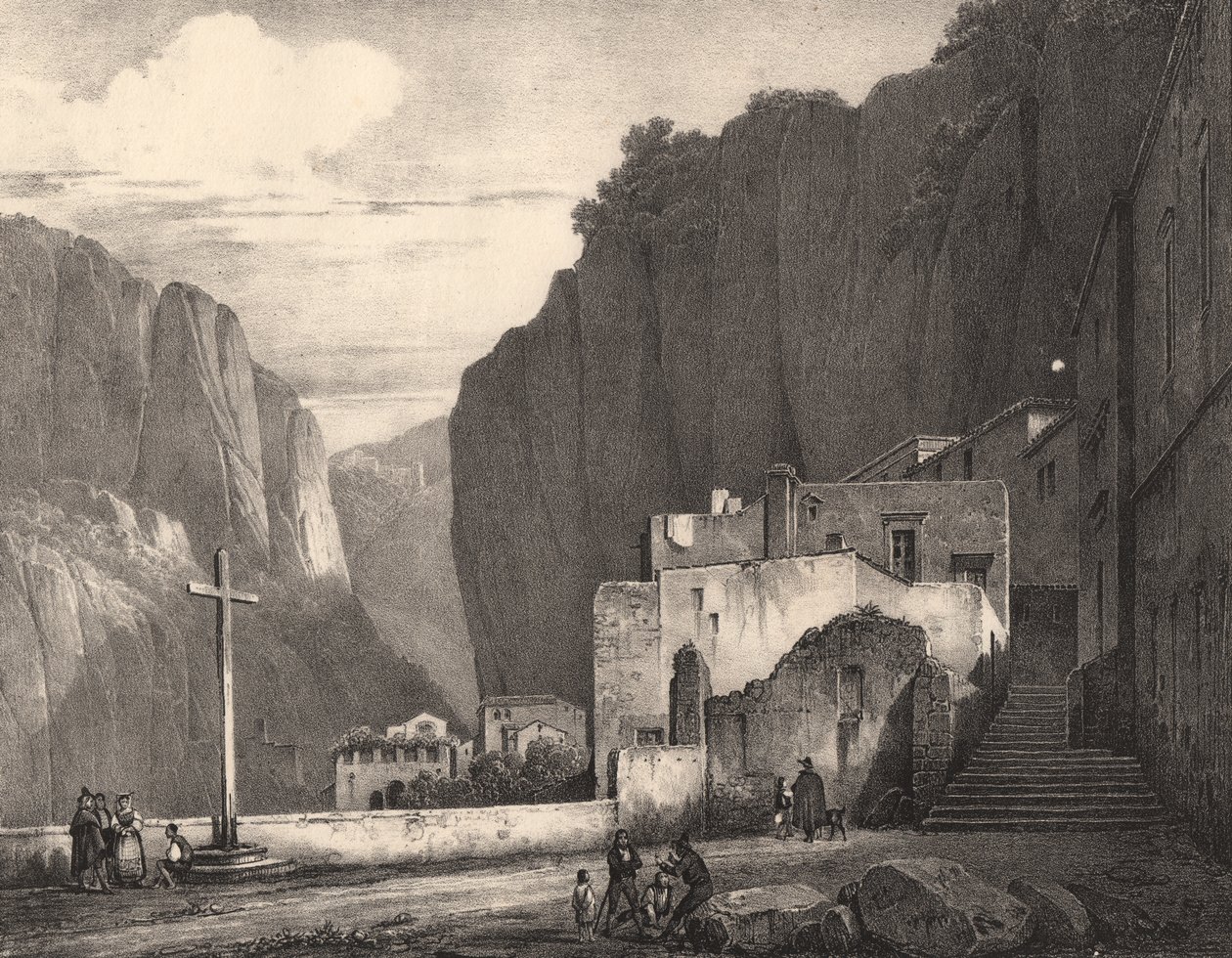 Uitzicht op Amalfi door Jules Coignet
