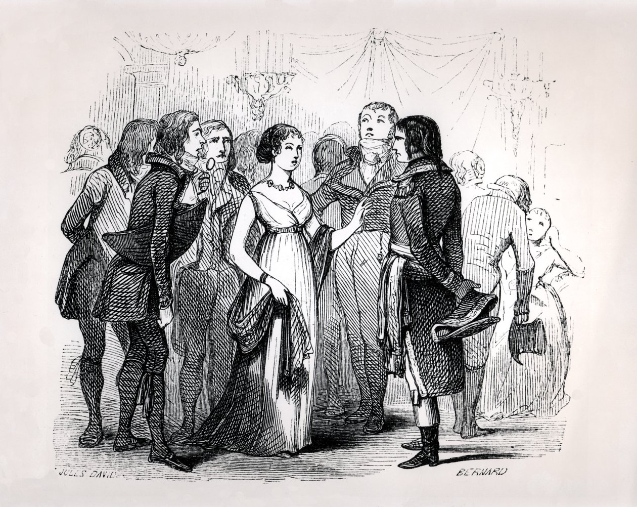 Madame de Stael ondervraagt Napoleon Bonaparte over de beste vrouwen, uit 