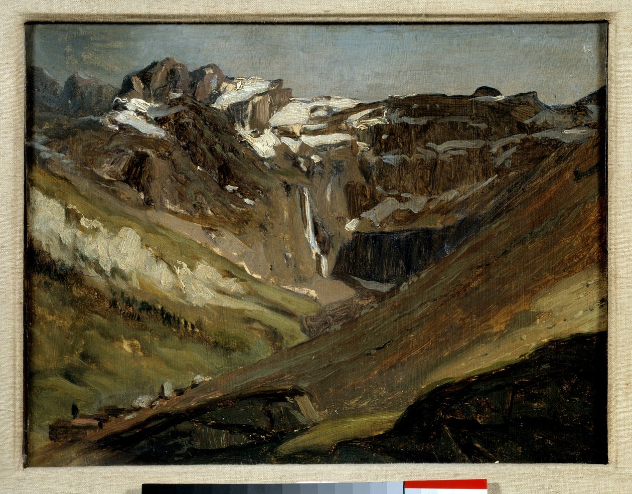 Het circus van Gavarnie in de Pyreneeën Schilderij door Jules Dupre door Jules Dupré