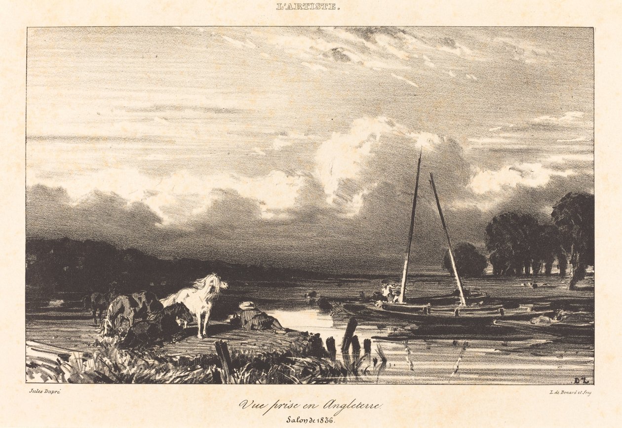 Gezicht in Engeland door Jules Dupré