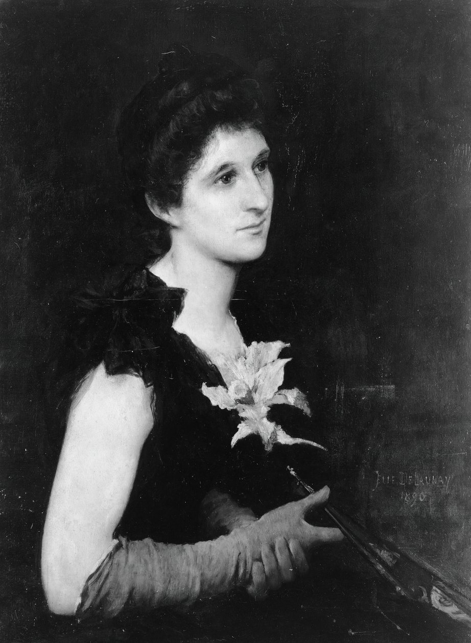 Portret van mevrouw Charles L. Hutchinson, 1890 door Jules Elie Delaunay