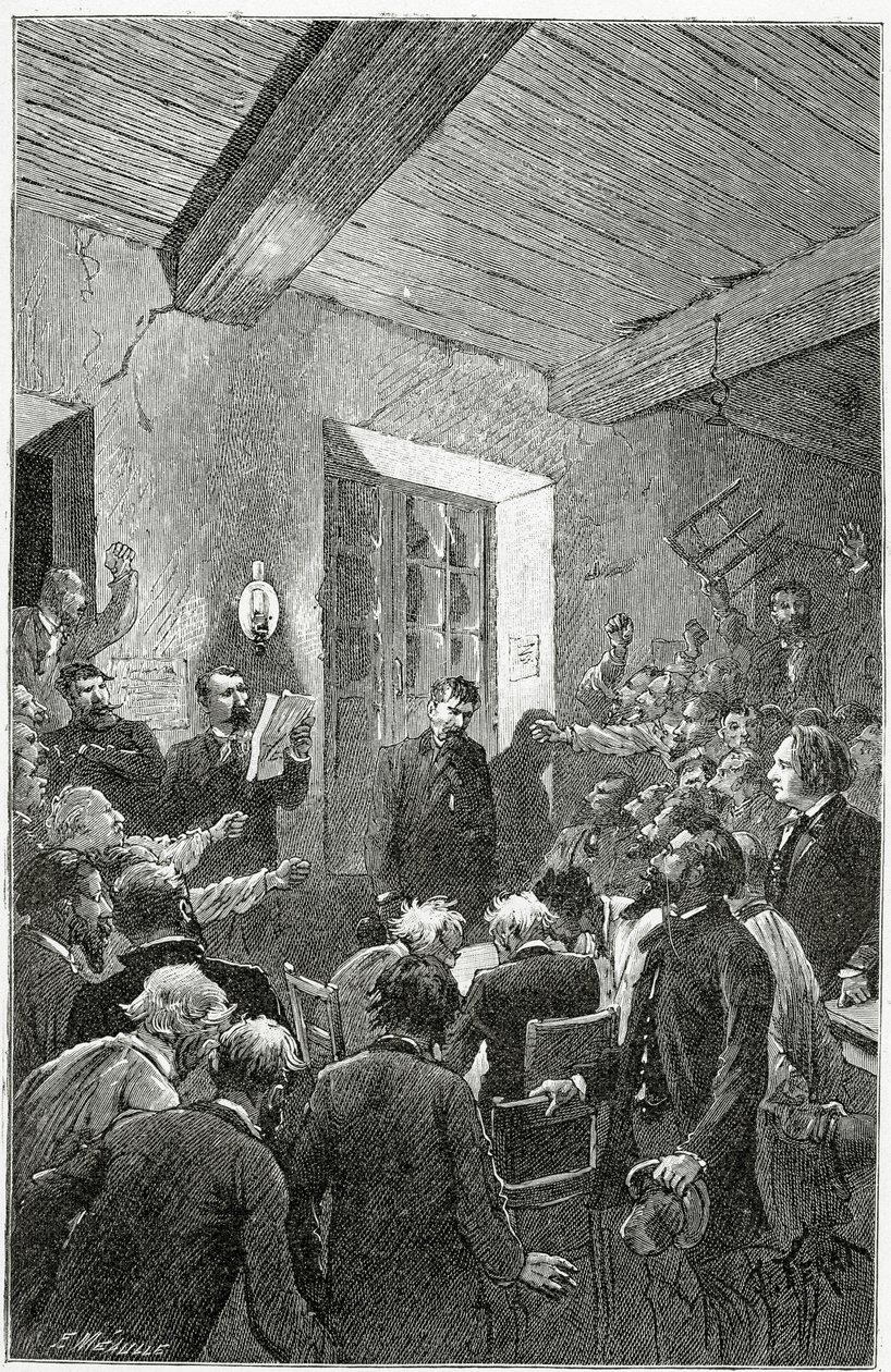 L’Espion Hubert - illustratie uit Choses vues, 19e eeuw door Jules Ferat