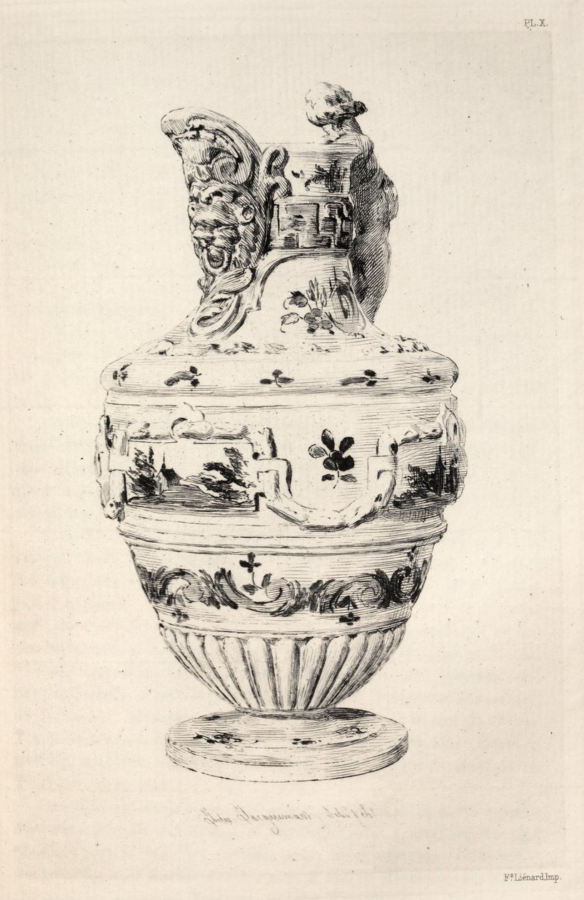 Geschiedenis van de keramische kunst: Een beschrijvende en filosofische studie van het aardewerk...plaat X door Jules Ferdinand Jacquemart