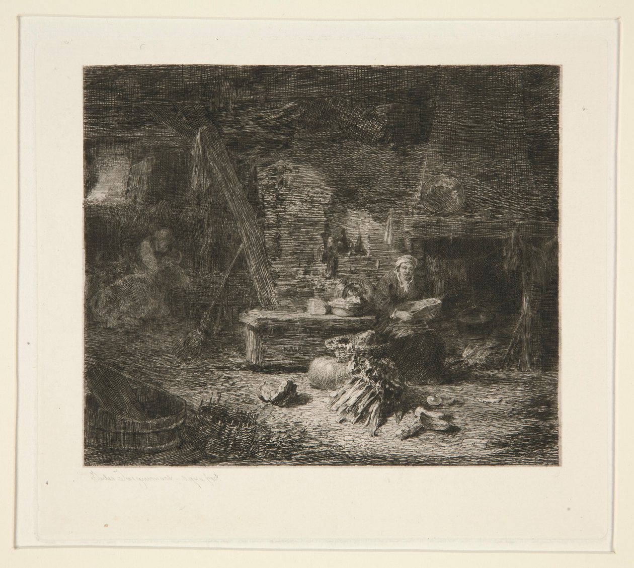 Interieur van een Nederlandse Keuken door Jules Ferdinand Jacquemart