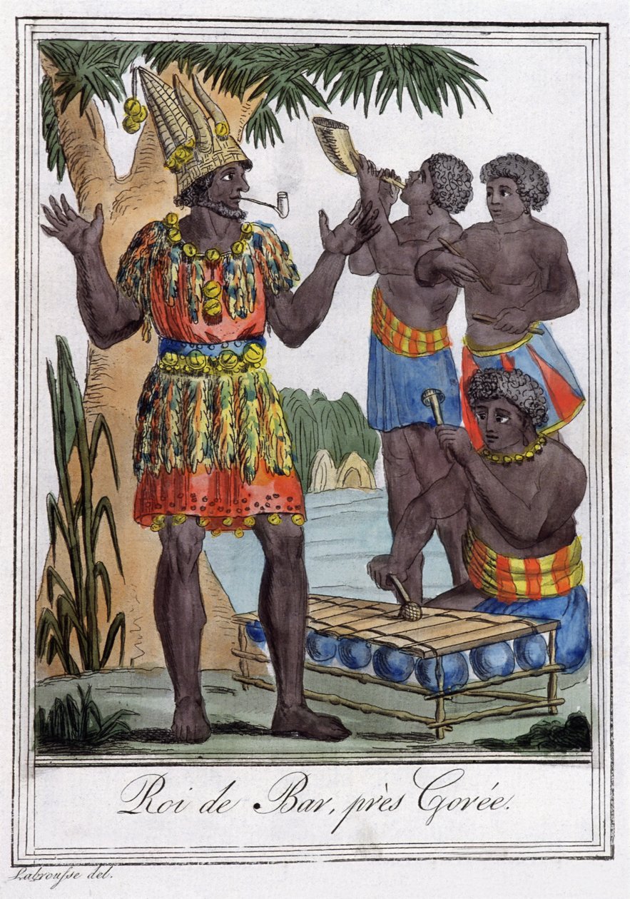 Koning van de Bar, eiland Goree, Senegal door Jules Grasset de Saint Sauveur