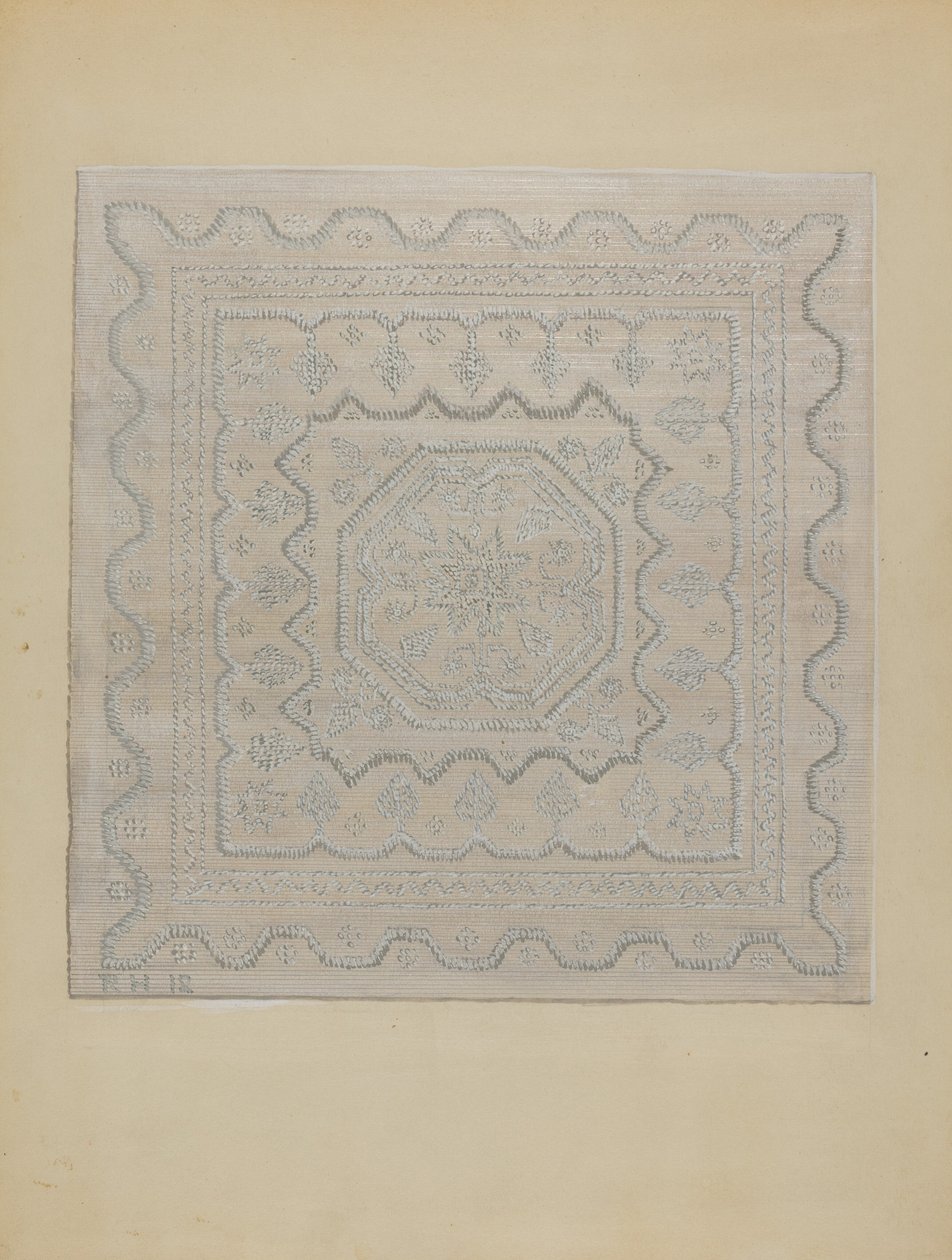 Kaarsenlont Dekbed Geweven, 1935-1942 door Jules Lefevere