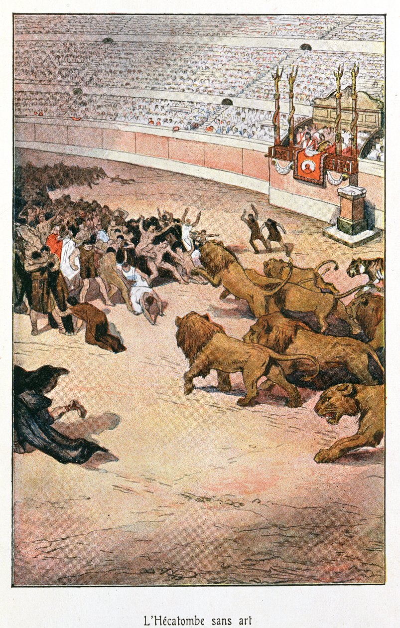 Romeinse spelen, illustratie voor 