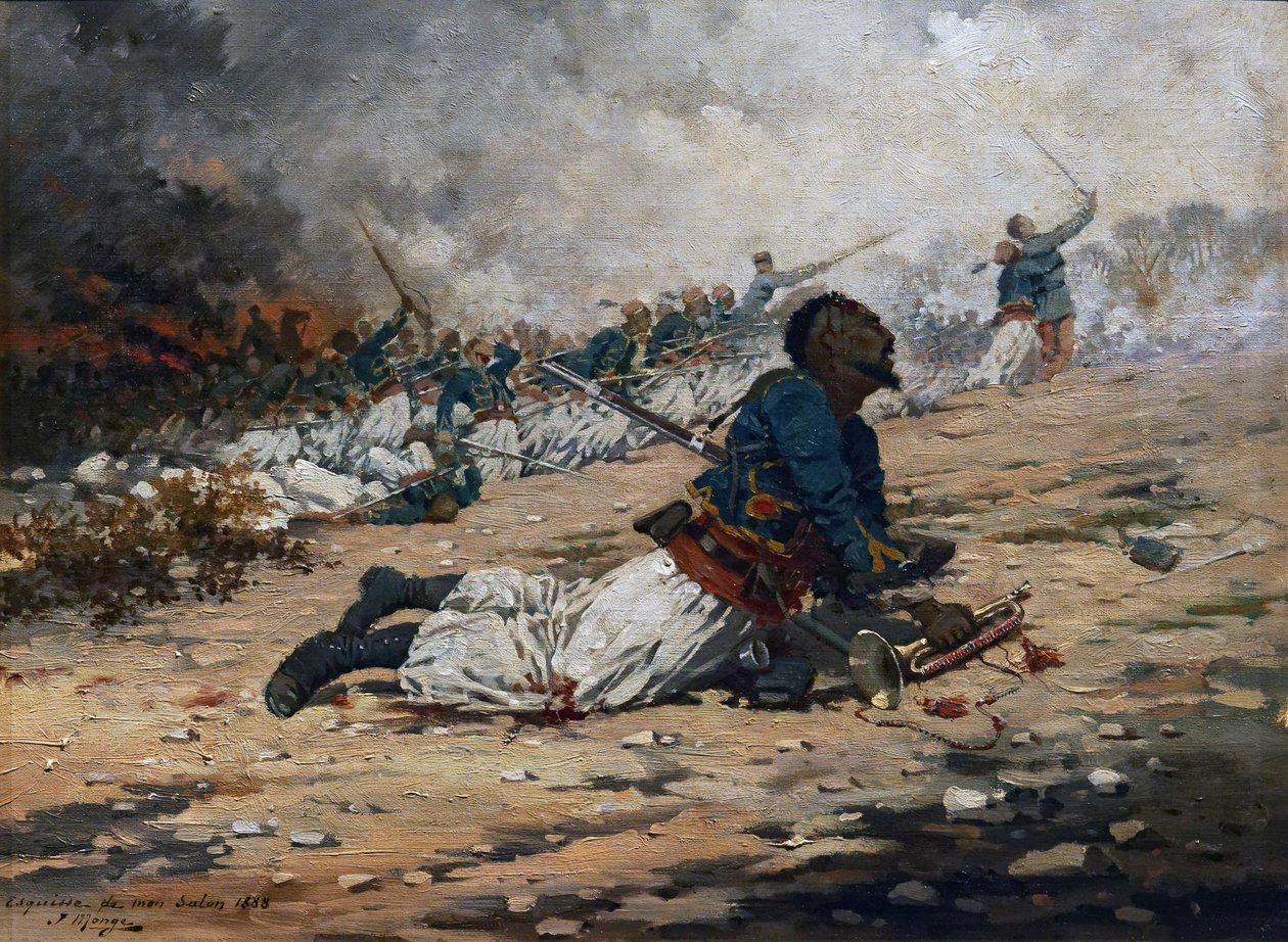 Trompetter van Turkse wonden, 6 augustus 1870, c.1888 door Jules Monge
