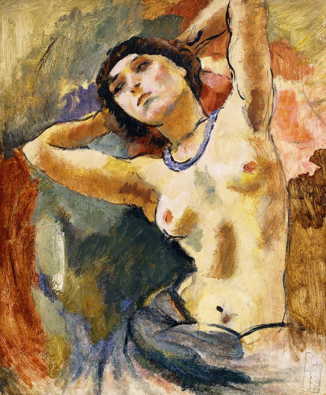 Naakt door Jules Pascin