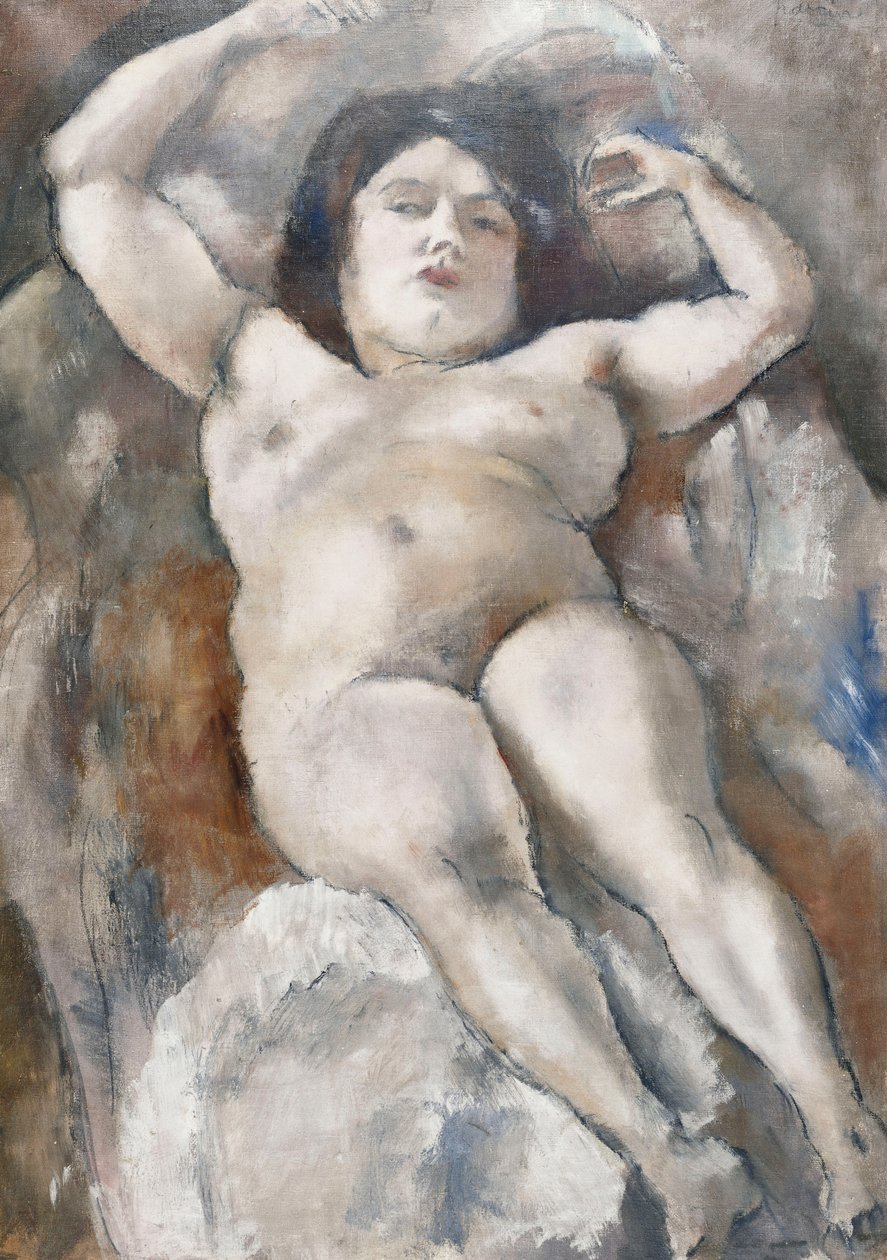 Naakt; Nu, 1923 door Jules Pascin