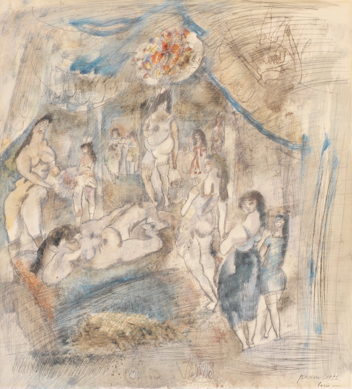Offer aan Venus door Jules Pascin