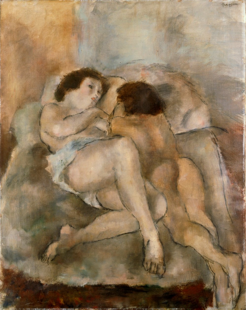 Twee naakten door Jules Pascin