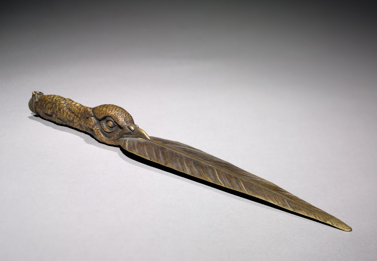 Papieren mes, 1800s door Jules Pierre Moigniez