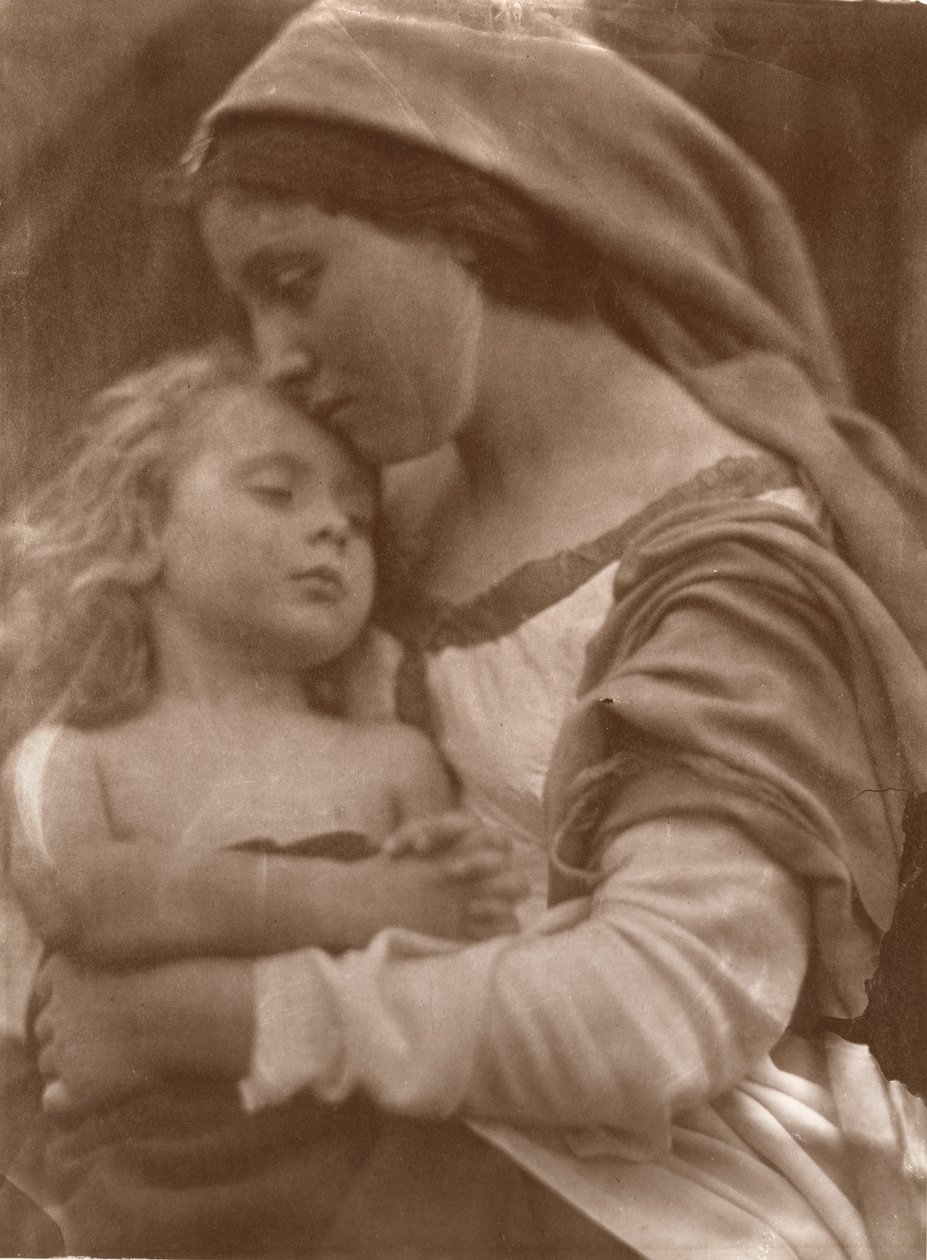 Portret van moeder en kind door Julia Margaret Cameron