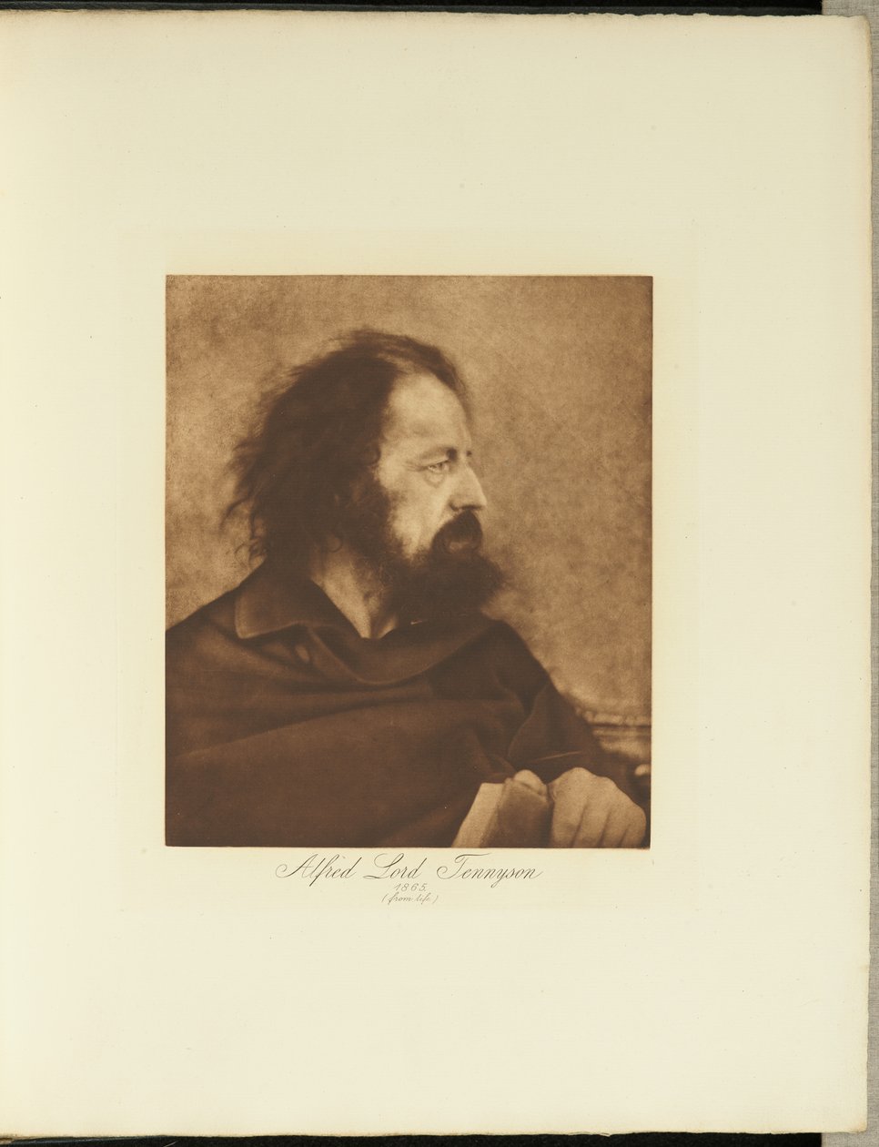 Alfred, Lord Tennyson, 1865 (Vuile monnik) door Julia Margaret Cameron
