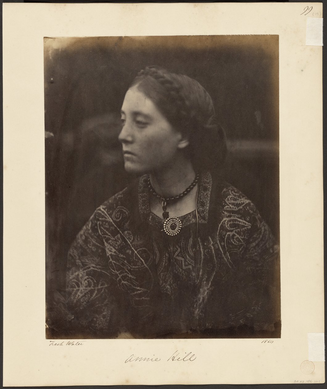 Annie Hill door Julia Margaret Cameron