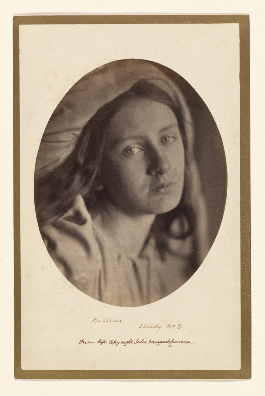 Beatrice, studie nr. 2 door Julia Margaret Cameron
