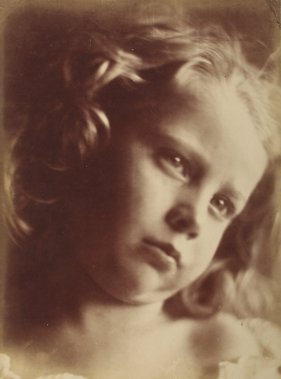 Kinderhoofd, Freshwater, 1866 (naar het leven, niet vergroot) door Julia Margaret Cameron