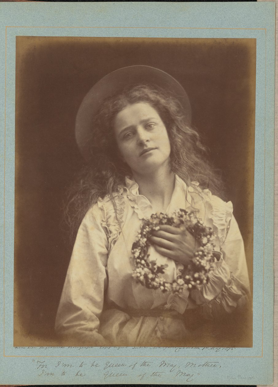 "Want ik word meikoningin, mama, ik word meikoningin" door Julia Margaret Cameron