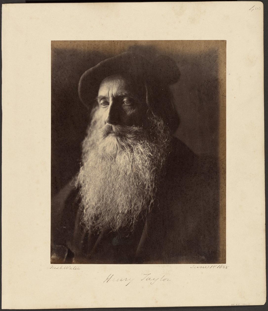 Henry Taylor door Julia Margaret Cameron