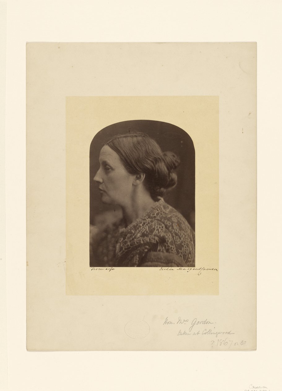 De geachte mevrouw Gordon / Caroline Emilia Mary Hershel door Julia Margaret Cameron