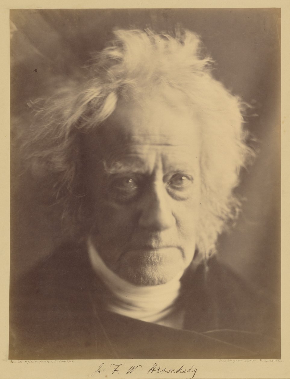 J.F.W. Herschel door Julia Margaret Cameron