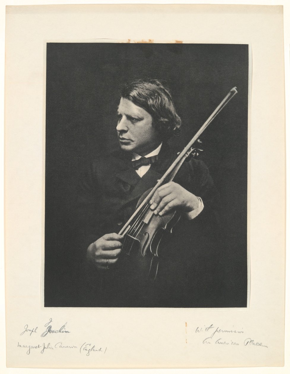 Joseph Joachim door Julia Margaret Cameron