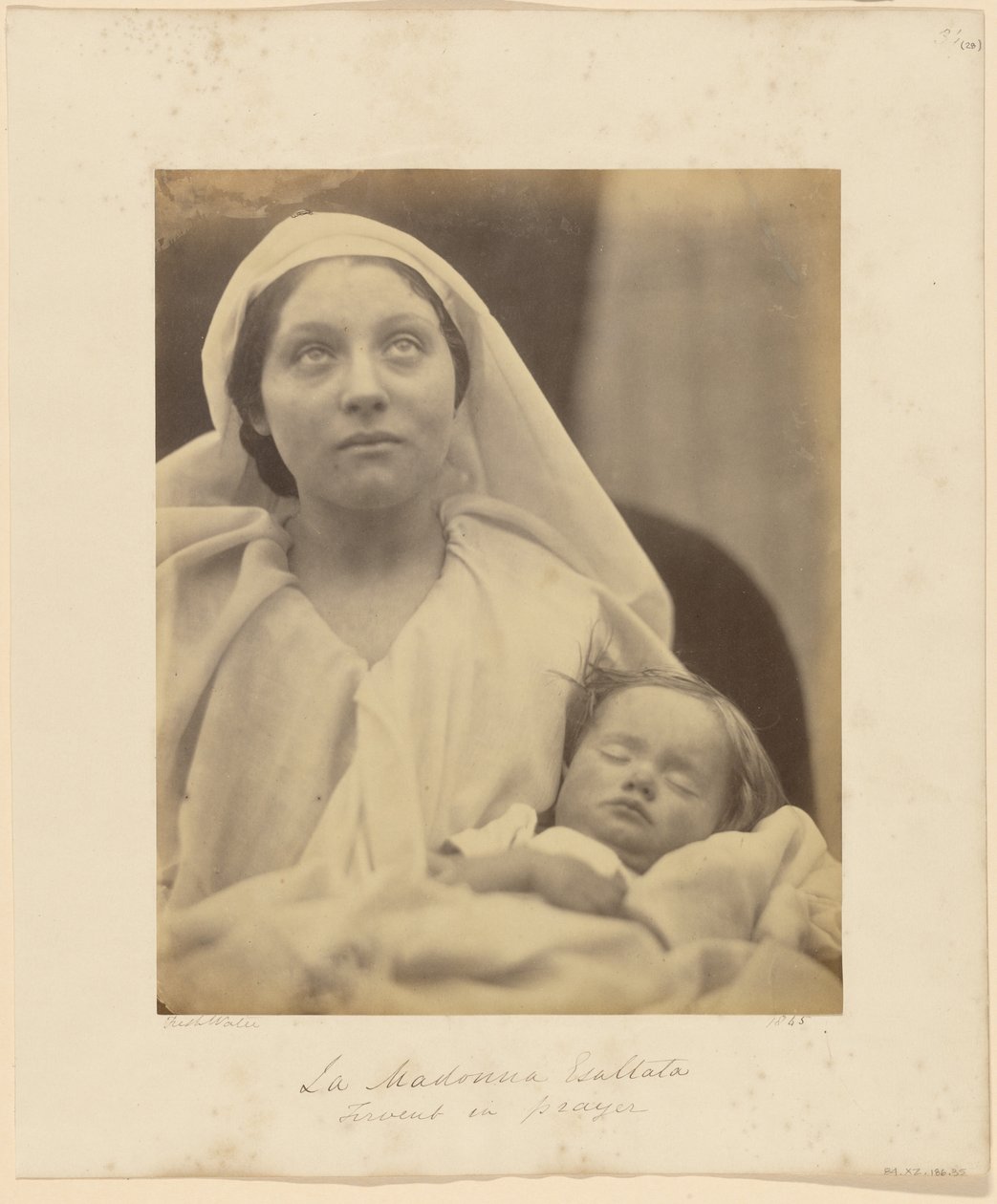 De verheven Madonna door Julia Margaret Cameron