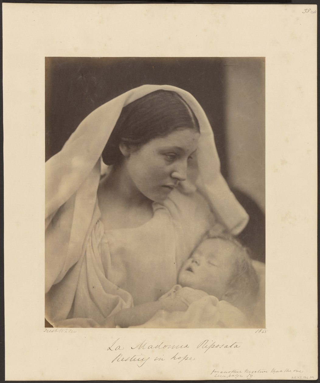 De rustende Madonna door Julia Margaret Cameron
