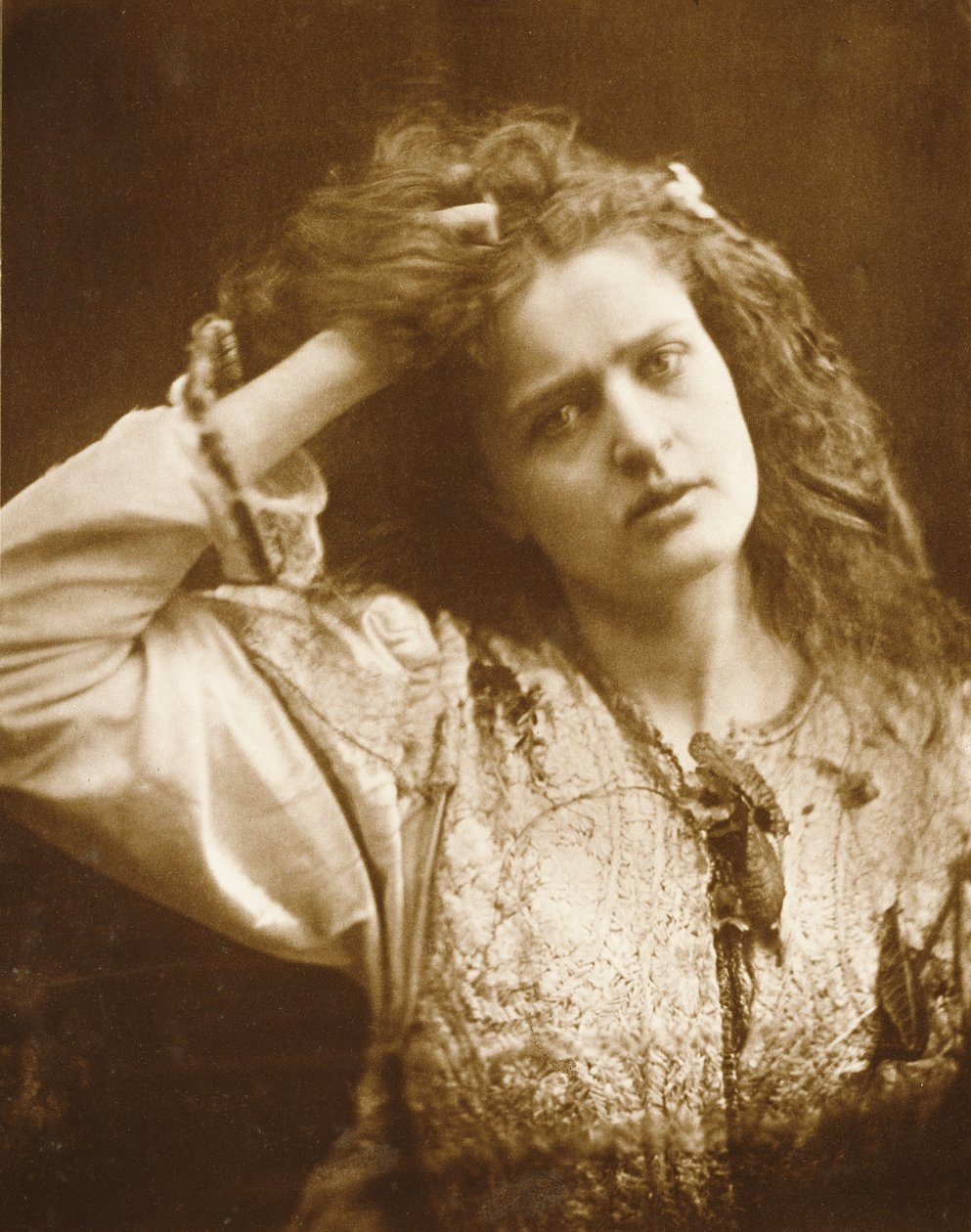 [Ophelia] door Julia Margaret Cameron